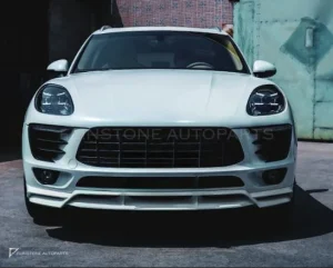 ชุดลิ้นหน้า-หลัง PORSCHE Macan 95B.2 ปี 18-21 อัพเกรดรุ่นล่างเป็นรุ่นท็อป ทรง KDA by KM