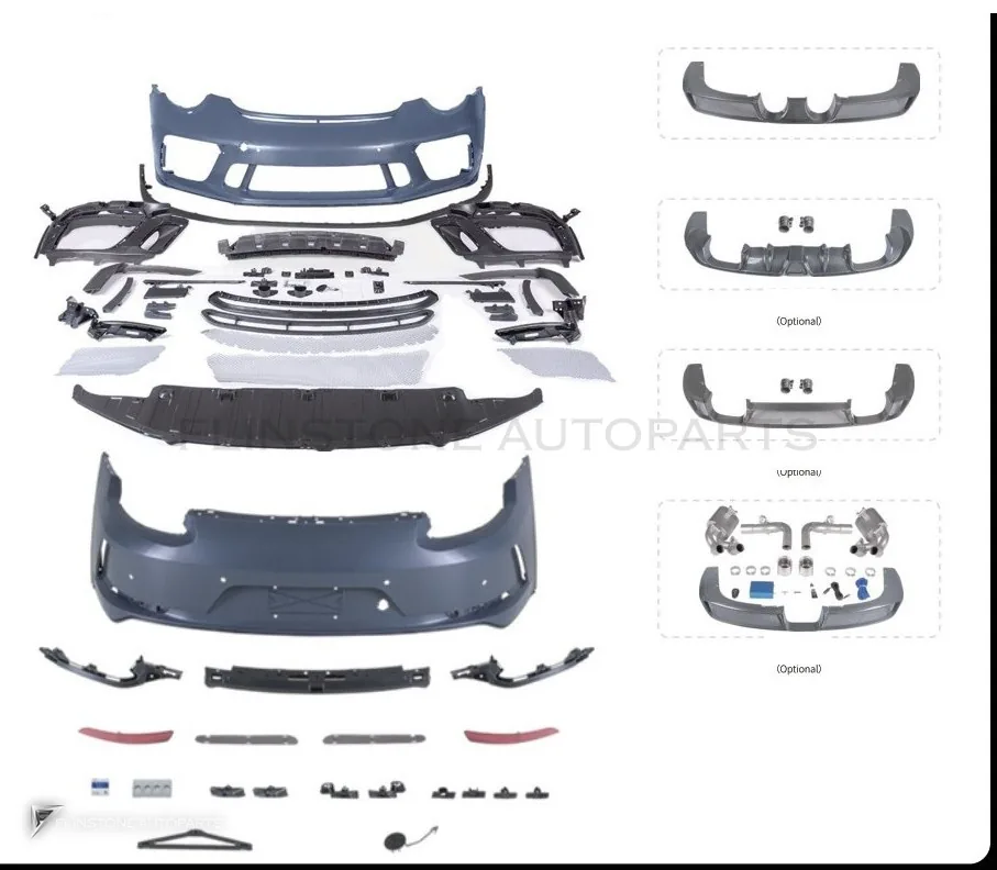 ชุดแต่งรอบคัน PORSCHE 911 991.2 ปี 17-19 อัพเกรดรุ่นล่างเป็นรุ่นท็อป ทรง GT3 (ไม่มีไฟท้ายยาว) by KM