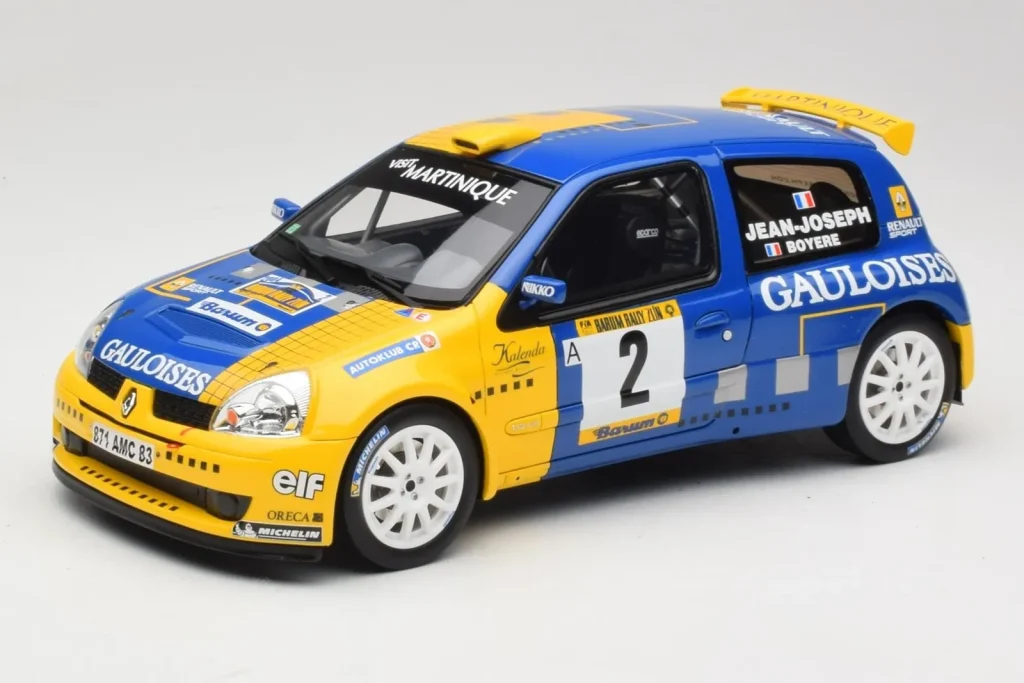 โมเดลรถ 1:18 Renault Clio II S1600 #2 S. Joseph Jean / J. Boyere Barum Rally ปี 2004 Otto