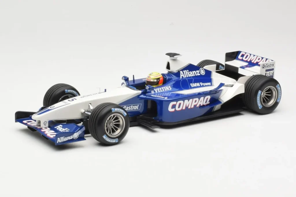 โมเดลรถ 1:18 Williams FW24 BMW Launch Version ปี 2002 Minichamps (มือสอง)
