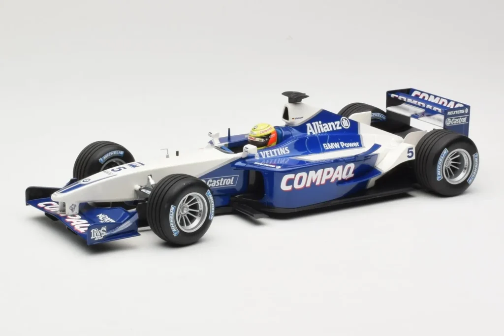 โมเดลรถ 1:18 Williams FW23 BMW #5 R. Schumacher Practice San Marino GP ปี 2001 Minichamps (มือสอง)