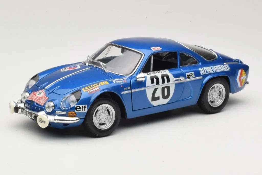โมเดลรถ 1:18 Alpine A110 1600S #28 Alpine-Renault O. Andersson / D. Stone Rally Monte Carlo ปี 1971 Maisto (มือสอง)