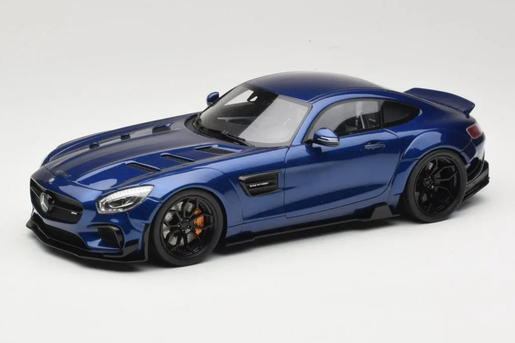 โมเดลรถ 1:18 Mercedes AMG GT C190 Prior Design สีน้ำเงิน GT Spirit (มือสอง)
