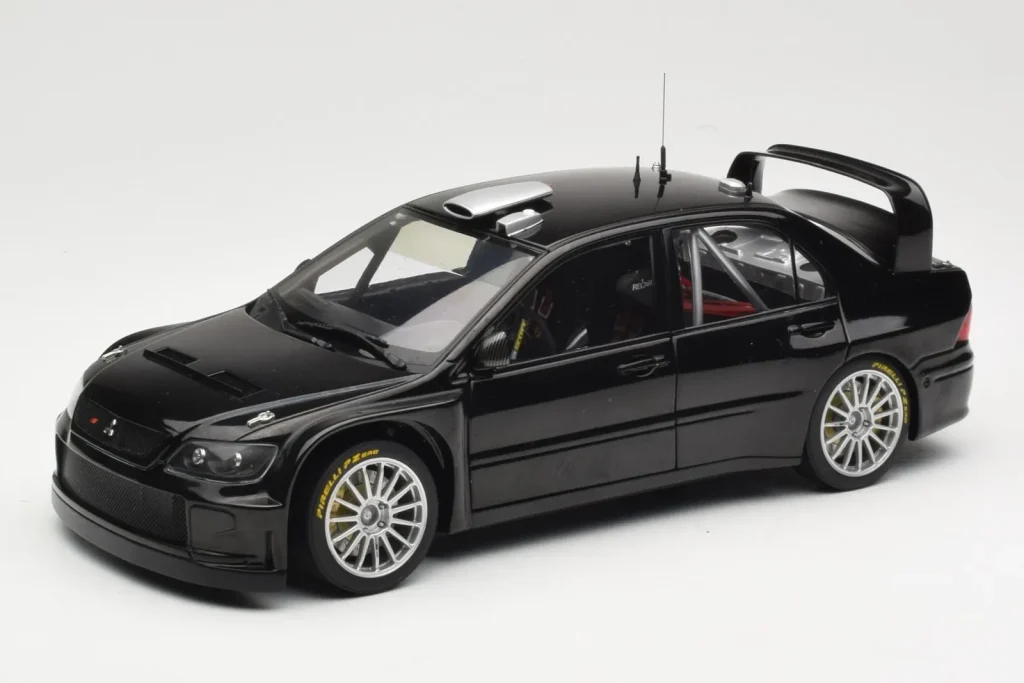 Model 1:18 Mitsubishi Lancer Evolution WRC Plain Body Black AUTOart