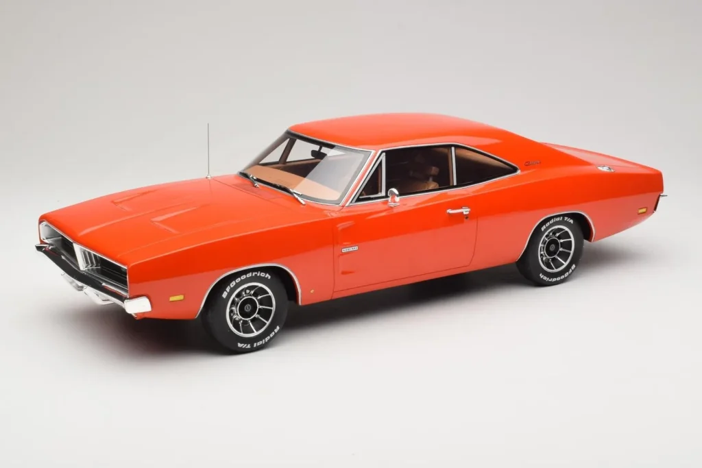 โมเดลรถ 1:12 Dodge Charger Hemi สีส้ม Otto