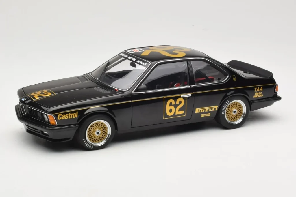 Model 1:18 BMW 635 CSi E24 #62 J. Richards JPS Team BMW ATCC Winner year 1985 AUTOart
