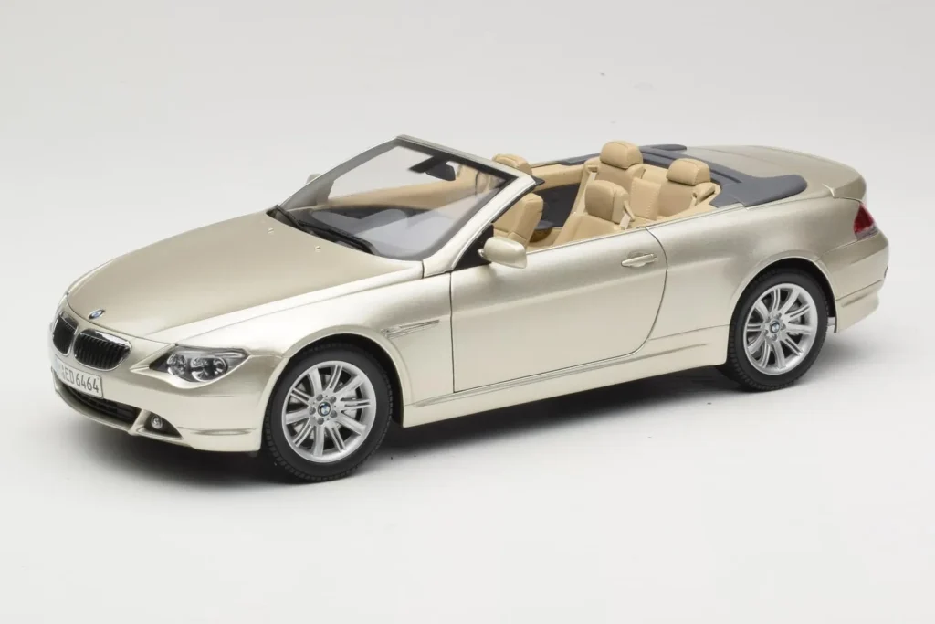 Model 1:18 BMW 6 Series E64 Cabriolet Mineral metallic silver Kyosho