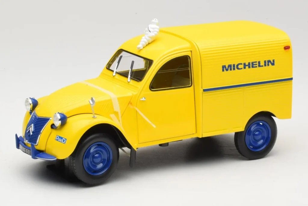 โมเดลรถ 1:18 Citroen 2CV Fourgonnette Michelin Bibendum Norev (มือสอง)