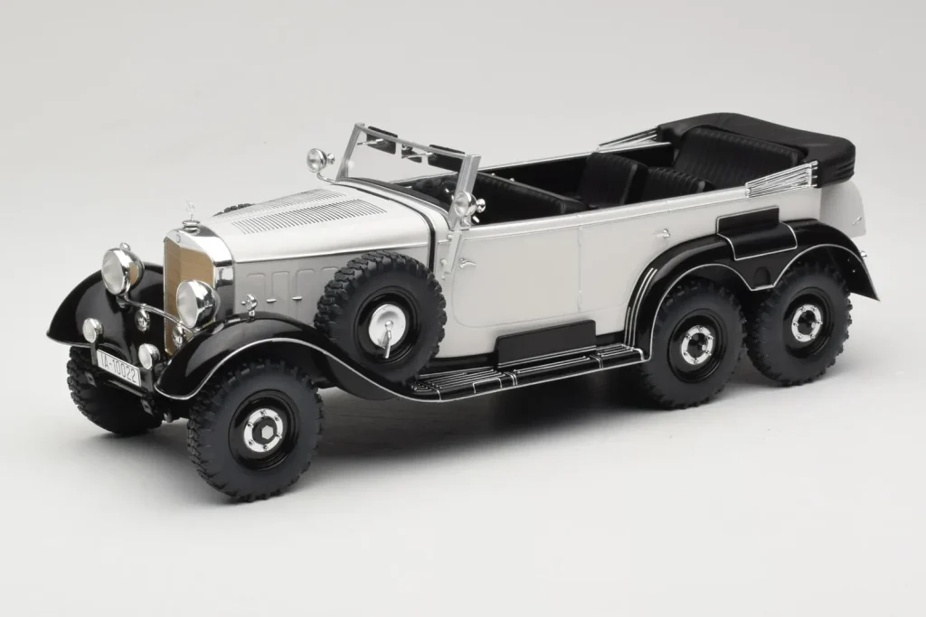 โมเดลรถ 1:18 Mercedes G4 W31 สีขาว MCG