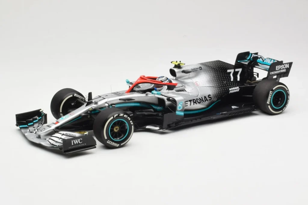 โมเดลรถ 1:18 Mercedes AMG Petronas W10 #77 V. Bottas 3rd Place Monaco GP ปี 2019 Minichamps (มือสอง)