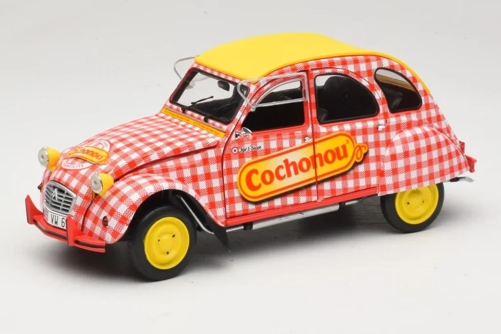 โมเดลรถ 1:18 Citroen 2CV6 Cochonou Solido (มือสอง)