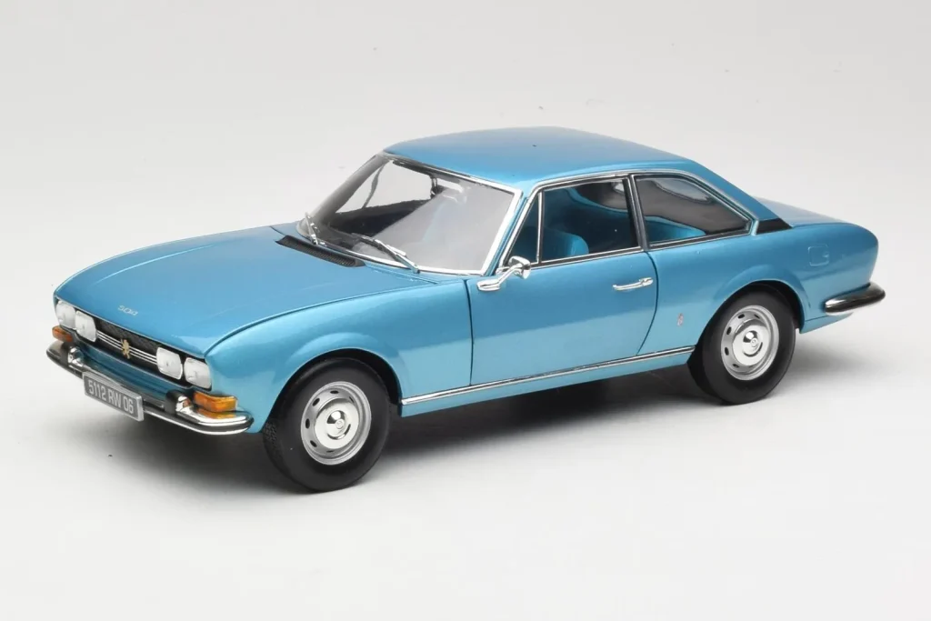 Model 1:18 Peugeot 504 Coupe blue Norev