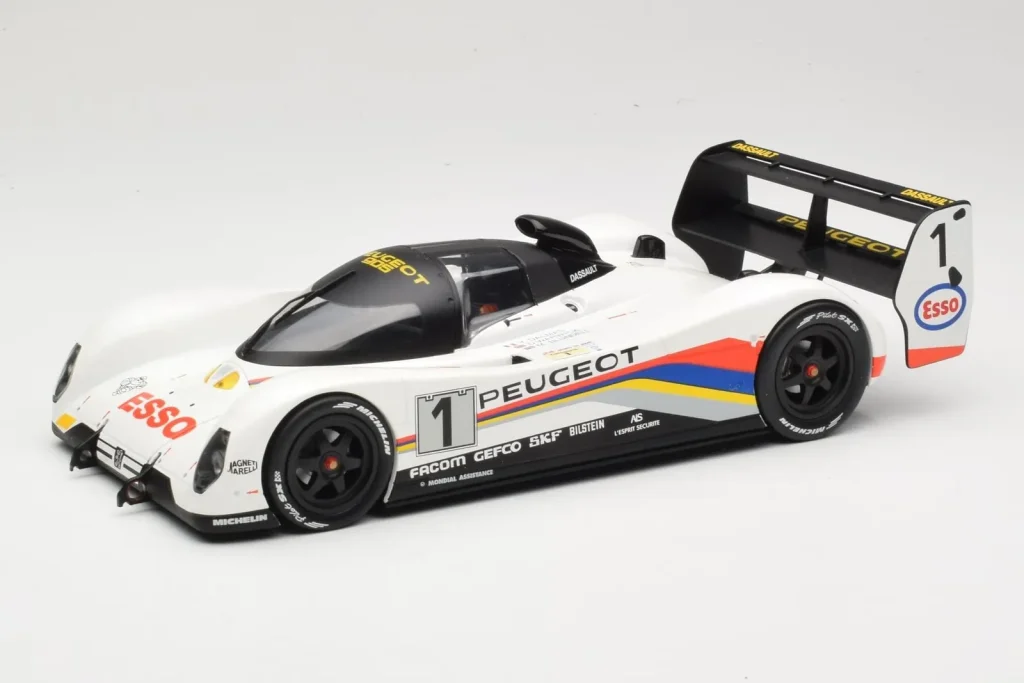 Model 1:18 Peugeot 905 Evo 1B Group C #1 Peugeot Talbot Sport D. Warwick / Y. Dalmas / M. Blundell 24 Hours of Le Mans Winner year 1992 Norev