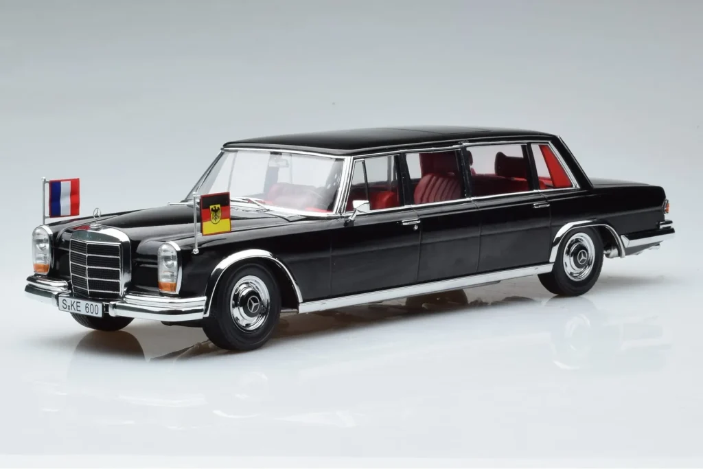 Model 1:18 Mercedes 600 Pullman W100 W. Brandt G. Pompidou KK-Scale