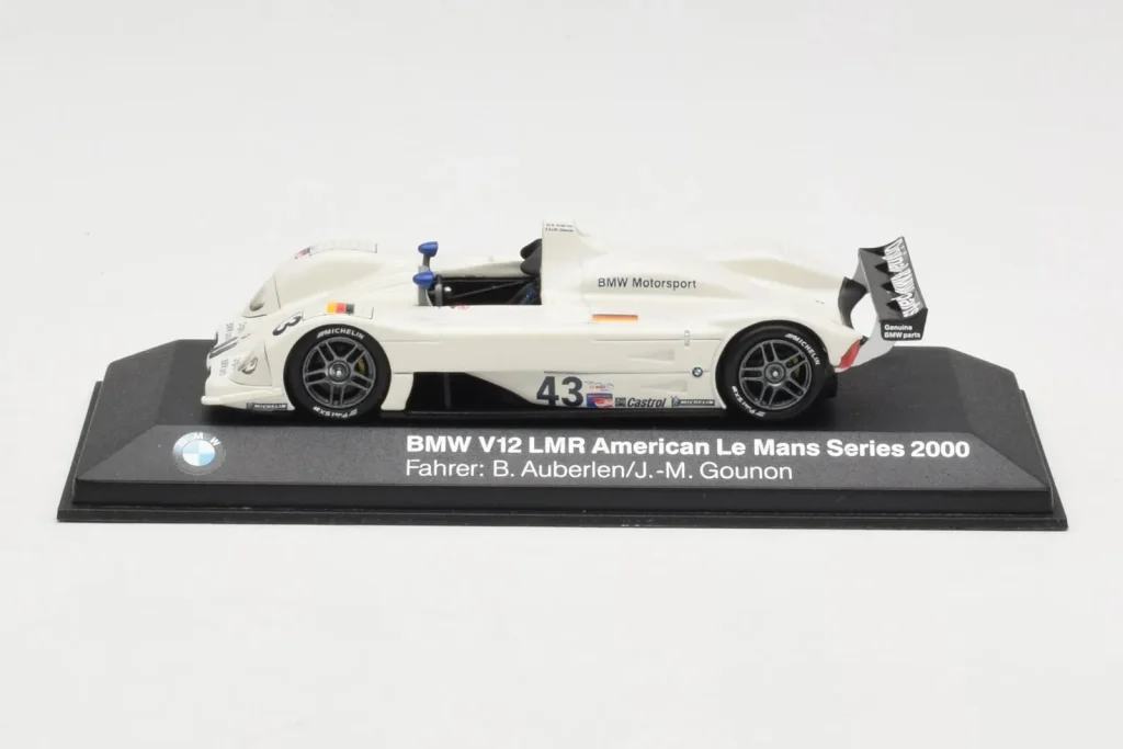 โมเดลรถ 1:43 BMW V12 LMR LMP1 #43 B. Auberlen / M. Gounon 24 Hours of Le Mans ปี 2000 Minichamps (มือสอง)