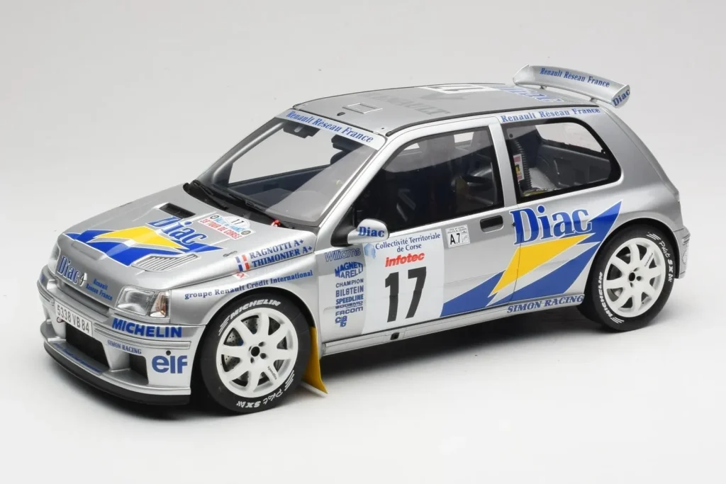 Model 1:12 Renault Clio Maxi #17 J. Ragnotti / G. Thimonier Tour de Corse year 1995 Otto