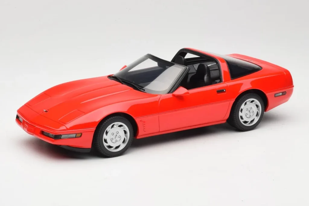 โมเดลรถ 1:18 Chevrolet Corvette C4 Torch สีแดง GT Spirit
