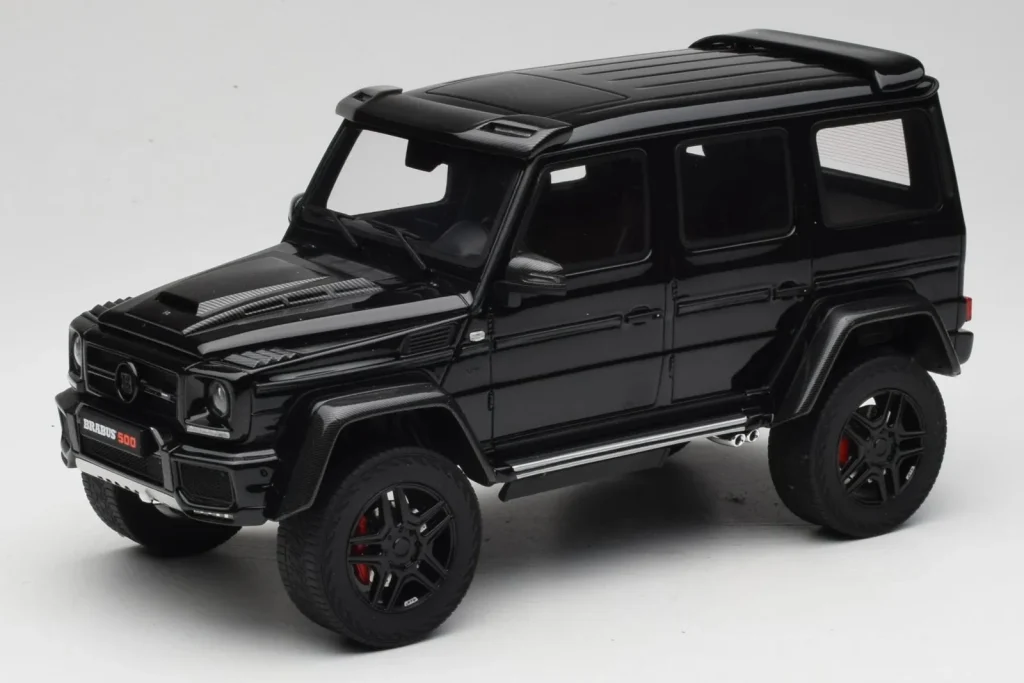 โมเดลรถ 1:18 Mercedes Brabus G 500 4×4 Squared สีดำ GT Spirit (มือสอง)