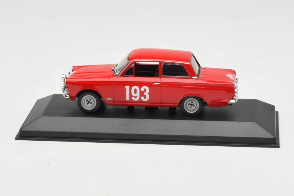 โมเดลรถ 1:43 Ford Cortina Mk I #193 Rally Monte Carlo ปี 1963 Minichamps (มือสอง)