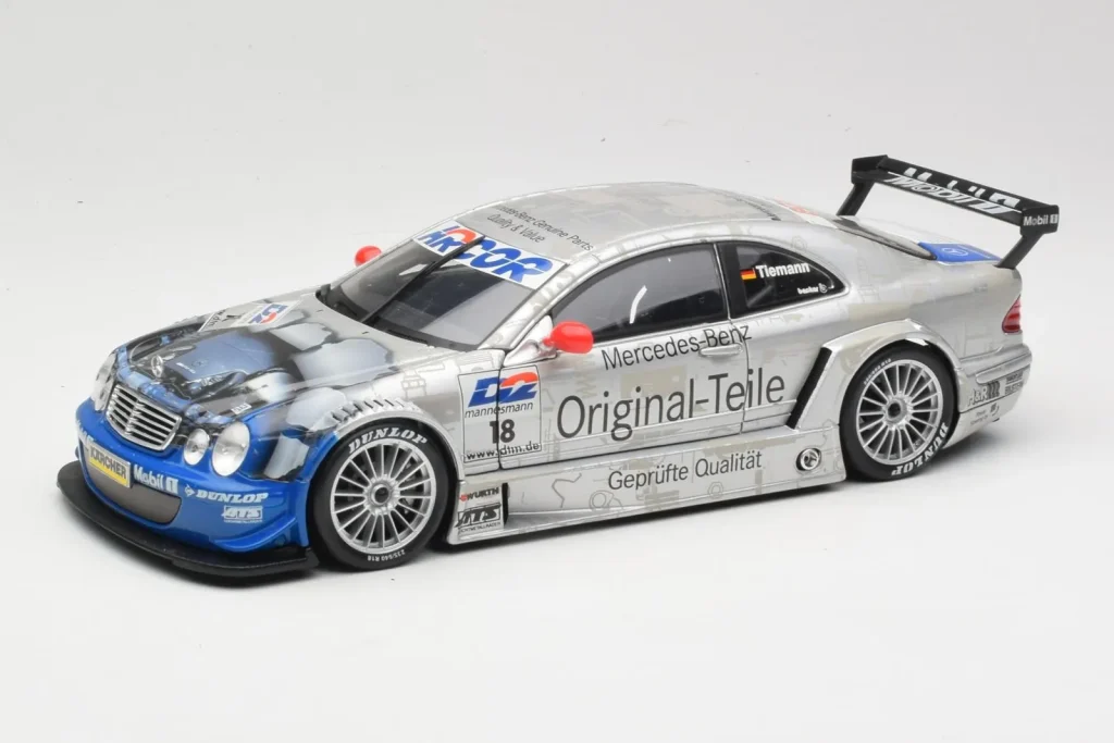 โมเดลรถ 1:18 Mercedes CLK DTM #18 Persson Motorsport M. Tiemann DTM ปี 2000 Maisto (มือสอง)