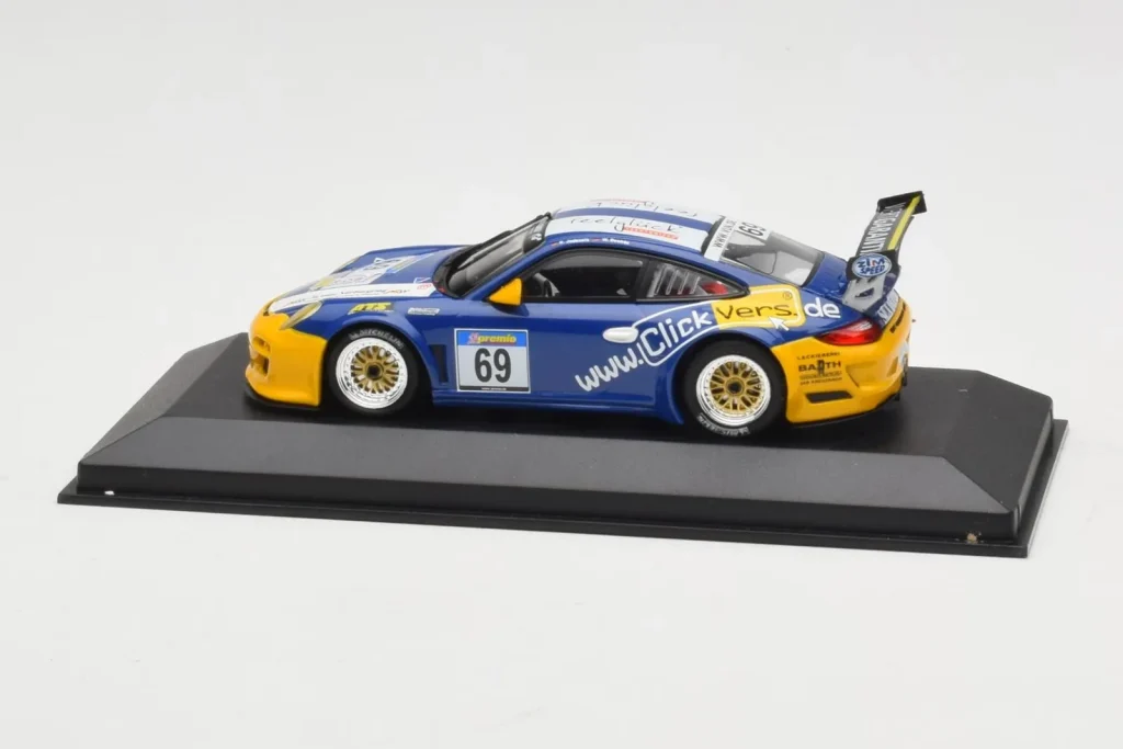 โมเดลรถ 1:43 Porsche 911 997 GT3 #69 Destree / Jodexnis ปี 2007 Minichamps (มือสอง)