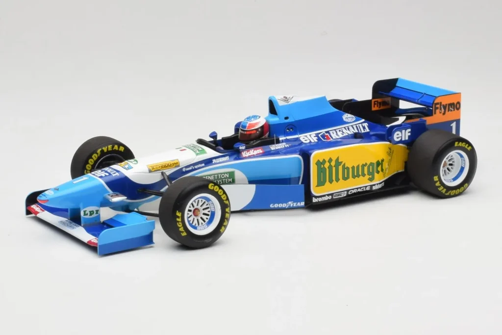 โมเดลรถ 1:18 Benetton Renault B195 #1 M. Schumacher Winner Monaco GP ปี 1995 Minichamps (มือสอง)