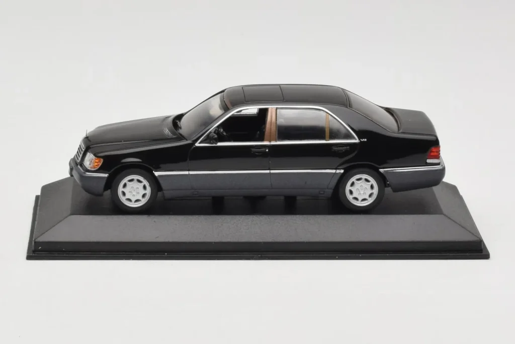 โมเดลรถ 1:43 Mercedes 600 SEL W140 สีดำเมทัลลิก Minichamps (มือสอง)