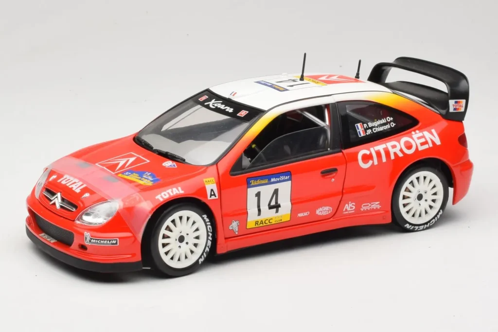Model 1:18 Citroen Xsara T4 WRC #14 P. Bugalski / J-P. Chiaroni WRC year 2001 Solido