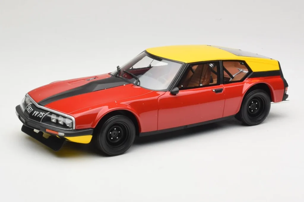 Model 1:18 Citroen SM Maserati Proto Michelin Red Yellow White Otto
