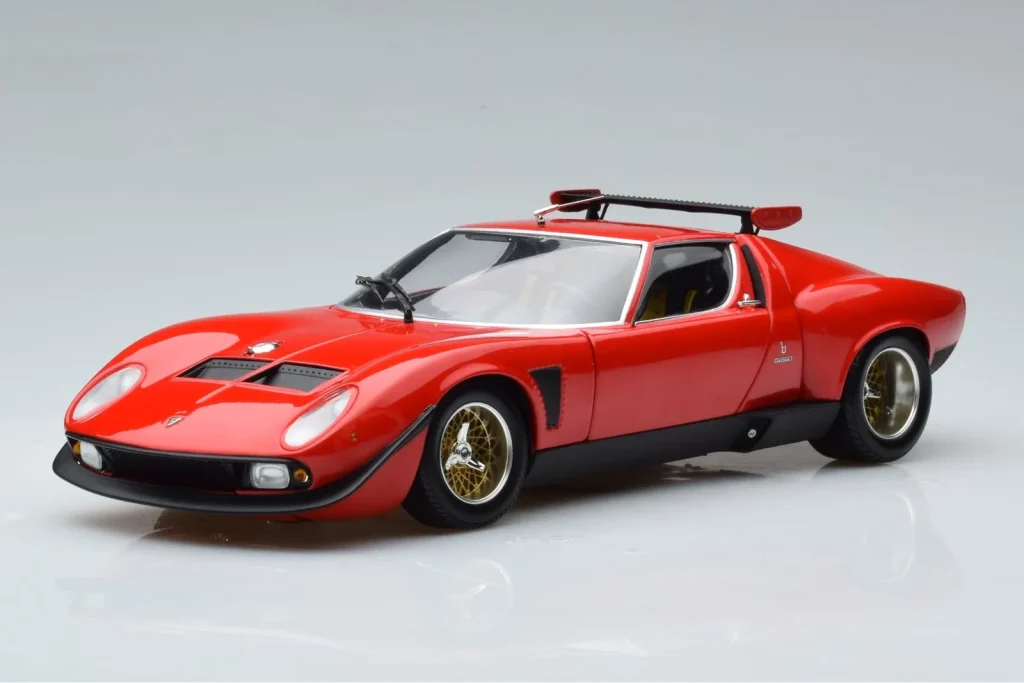 โมเดลรถ 1:18 Lamborghini Miura SVR สีแดง Kyosho
