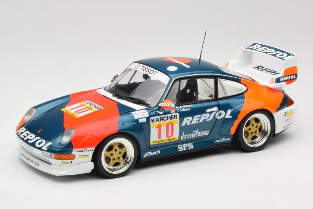 车型 1:18 Porsche 911 993 GT2 #10 de Orleans / Saldana BPR Global GT Series 年 1996 UT Models