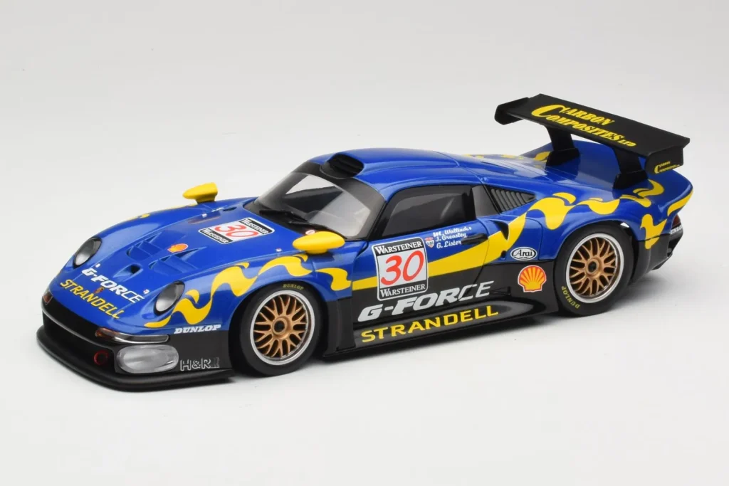 Model 1:18 Porsche 911 GT1 #30 Wallinder / Greasley / Lister FIA GT Championship year 1997 UT Models