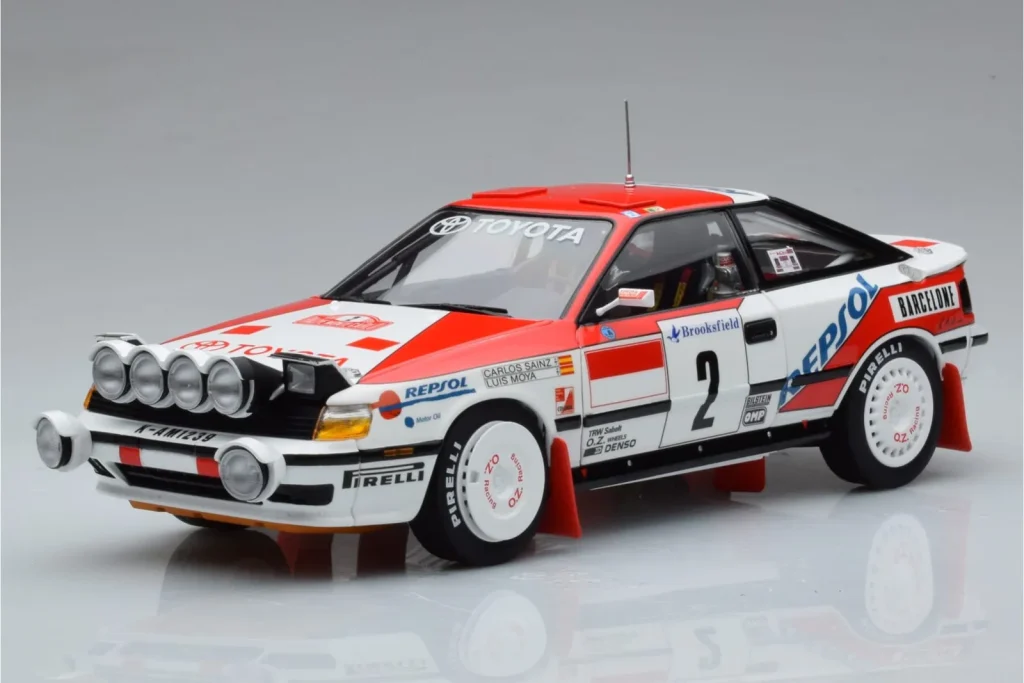 Model 1:18 Toyota Celica GT-Four ST165 #2 C. Sainz / L. Moya Winner Rally Monte Carlo year 1991 Kyosho