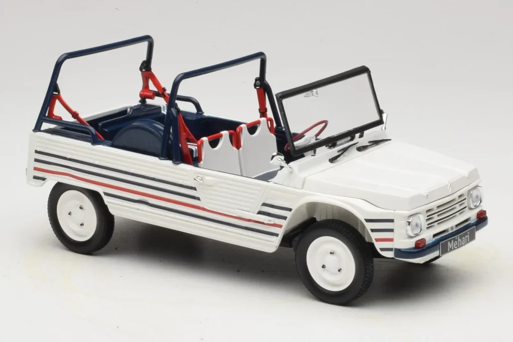 Model 1:18 Citroen Mehari Blue White Red Norev