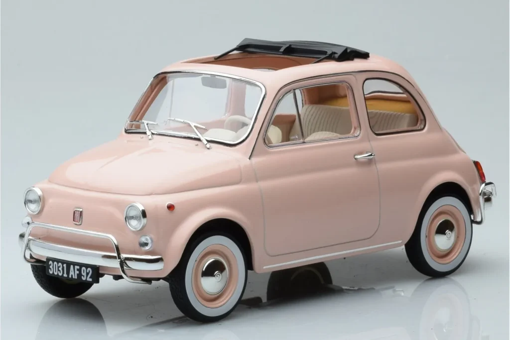 Model 1:18 Fiat 500 L Pink Special Birth Pack Norev
