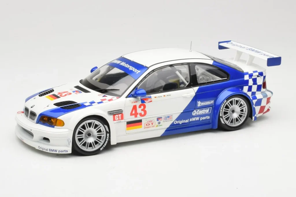 车型 1:18 BMW M3 E46 GTR #43 D. Muller ALMS 年 2001 Minichamps