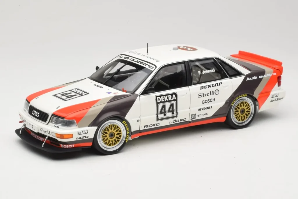 Model 1:18 Audi V8 Quattro DTM #44 Team AZR F. Jelinski year 1991 Minichamps