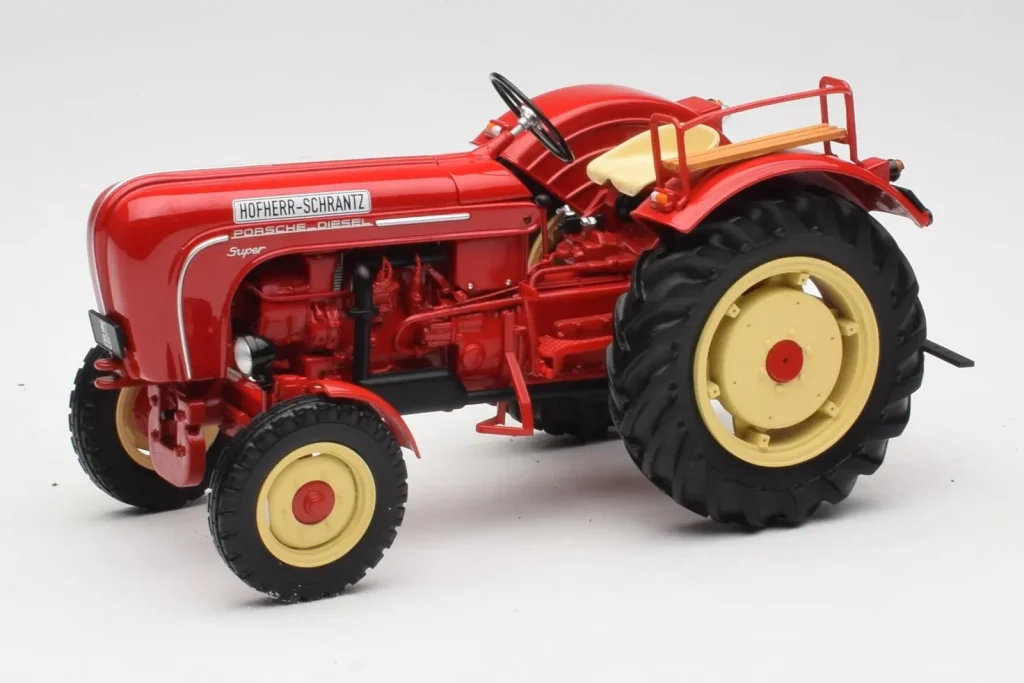 โมเดลรถ 1:18 Porsche-Diesel Super Tractor Hofherr Schrantz สีแดง Minichamps (มือสอง)