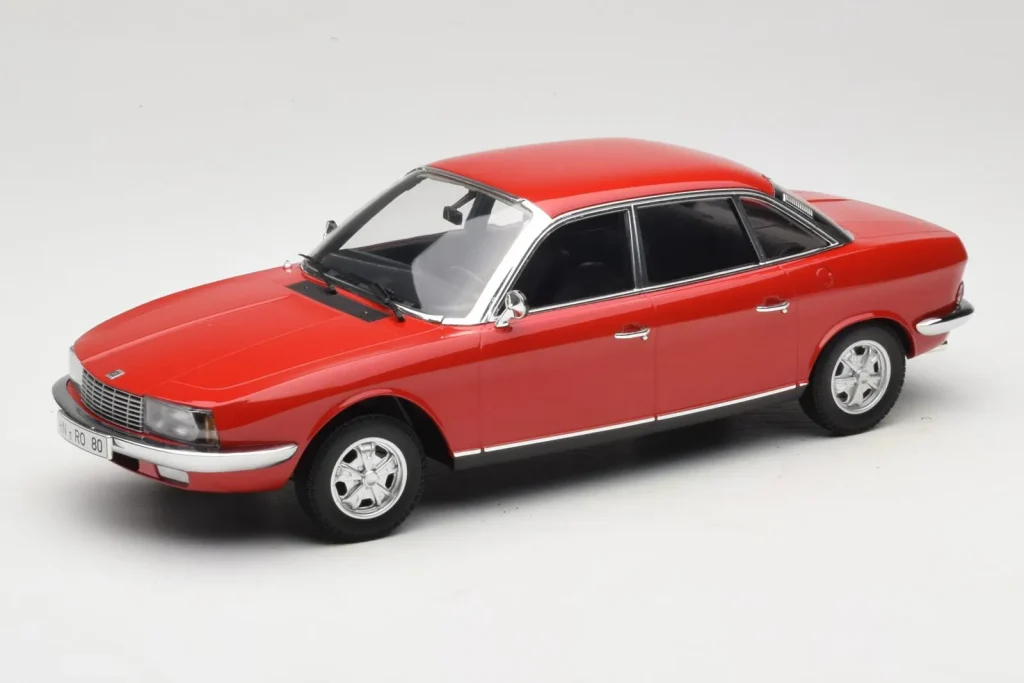 โมเดลรถ 1:18 NSU Ro80 สีแดง Minichamps (มือสอง)