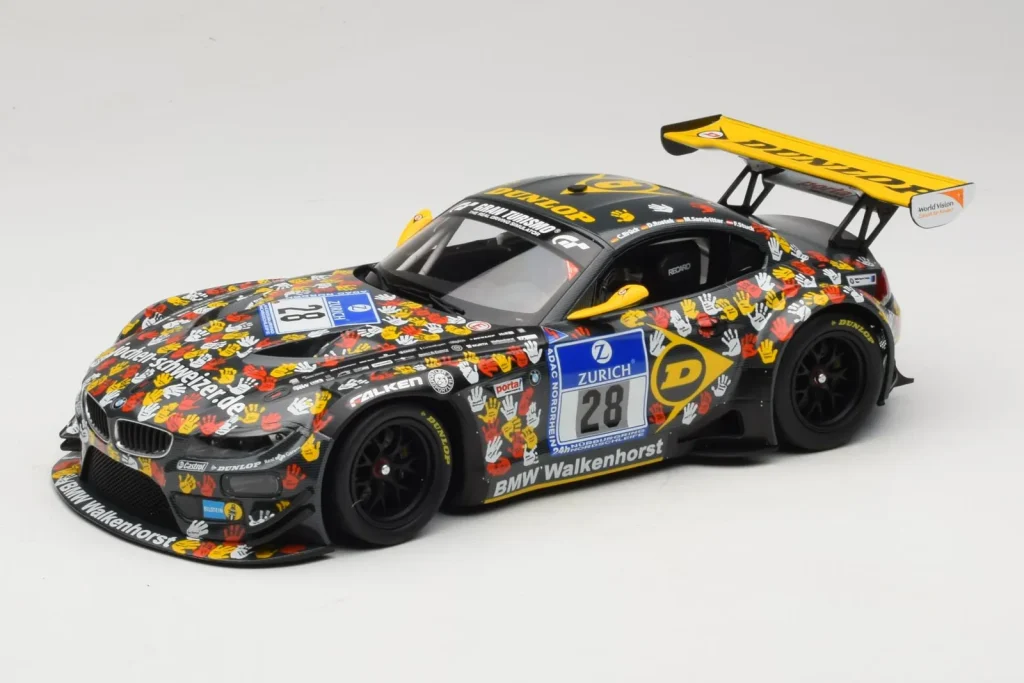 โมเดลรถ 1:18 BMW Z4 GT3 #28 Team Walkenhorst J. Stuck / Sandritter ADAC 24 Hours Nurburgring ปี 2014 Minichamps (มือสอง)