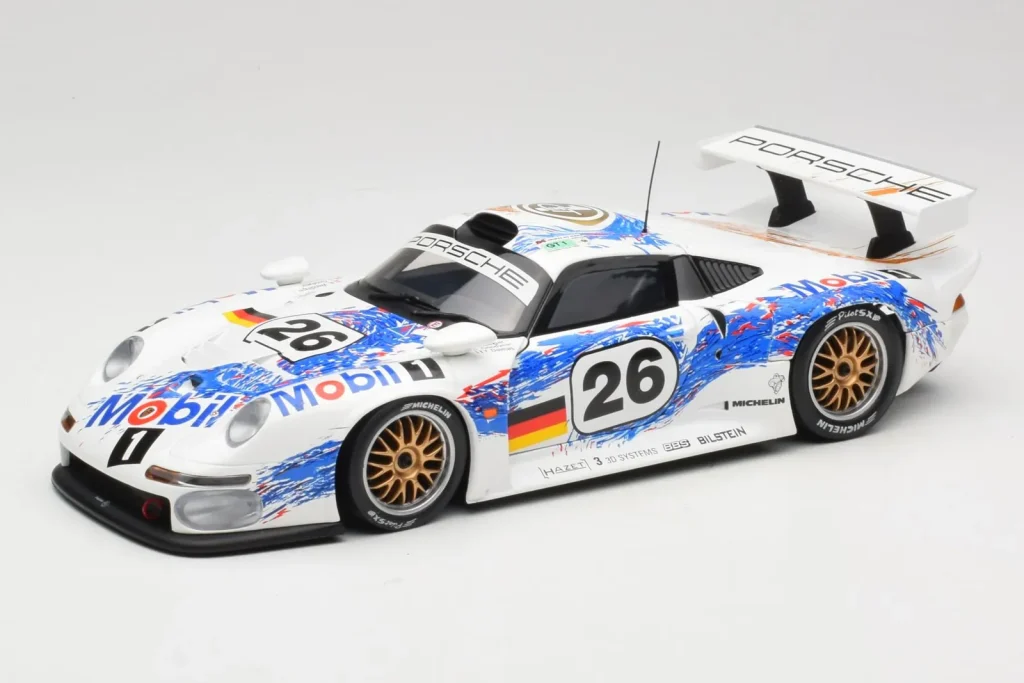 โมเดลรถ 1:18 Porsche 911 GT1 #26 K. Wendlinger / Goody / Y. Dalmas 24 Hours of Le Mans ปี 1996 UT Models (มือสอง)