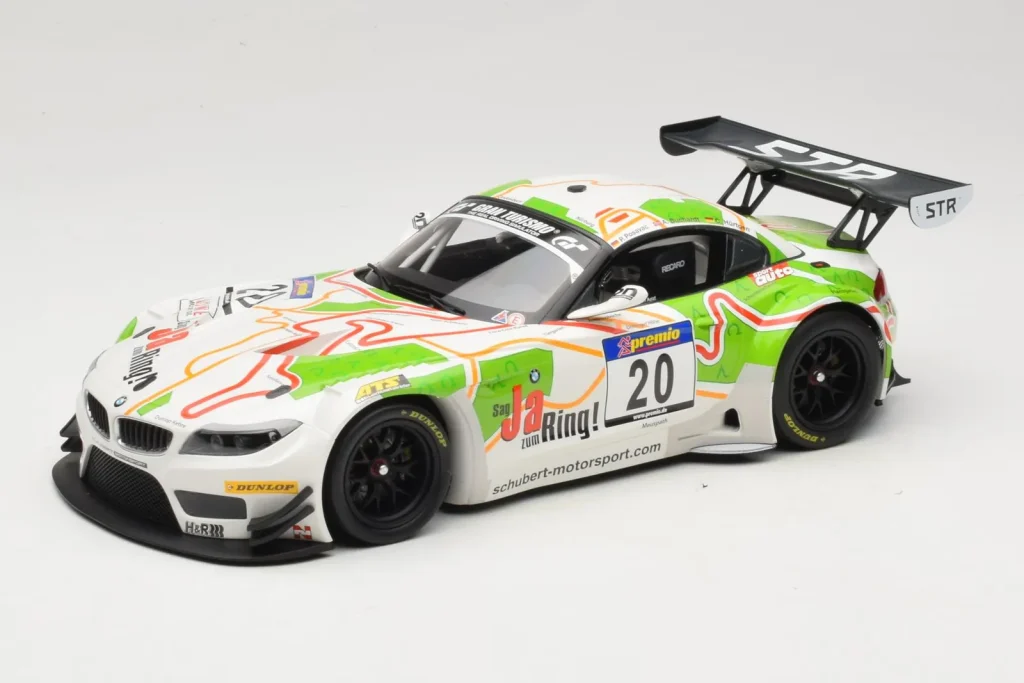 โมเดลรถ 1:18 BMW Z4 GT3 #20 Team Schubert S. Hurtgen / Posavac ADAC Ruhr Pokal 6 Hours ปี 2012 Minichamps (มือสอง)