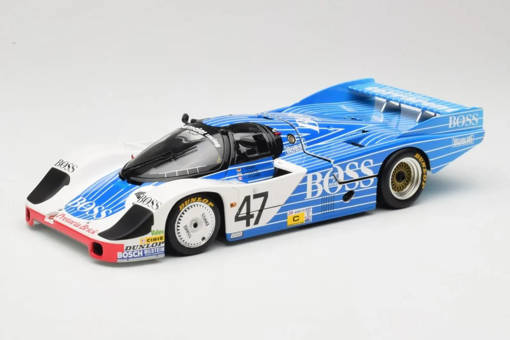 โมเดลรถ 1:18 Porsche 956L #47 Hugo Boss V. Merl / H. Grohs / A. Plankenhorn 24 Hours of Le Mans ปี 1984 Minichamps (มือสอง)