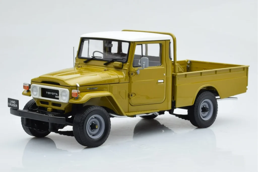 โมเดลรถ 1:18 Toyota Land Cruiser 40 4×4 Pickup Olive Kyosho