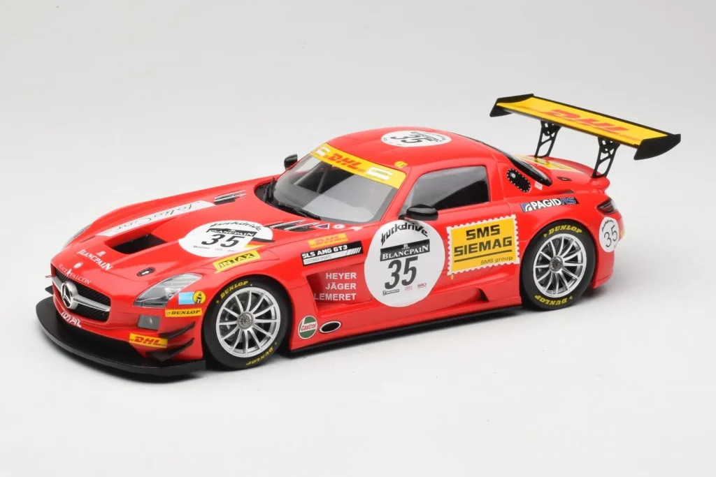 Model 1:18 Mercedes SLS AMG GT3 #35 T. Heyer / T. Jager 24 Hours of Spa year 2011 Minichamps