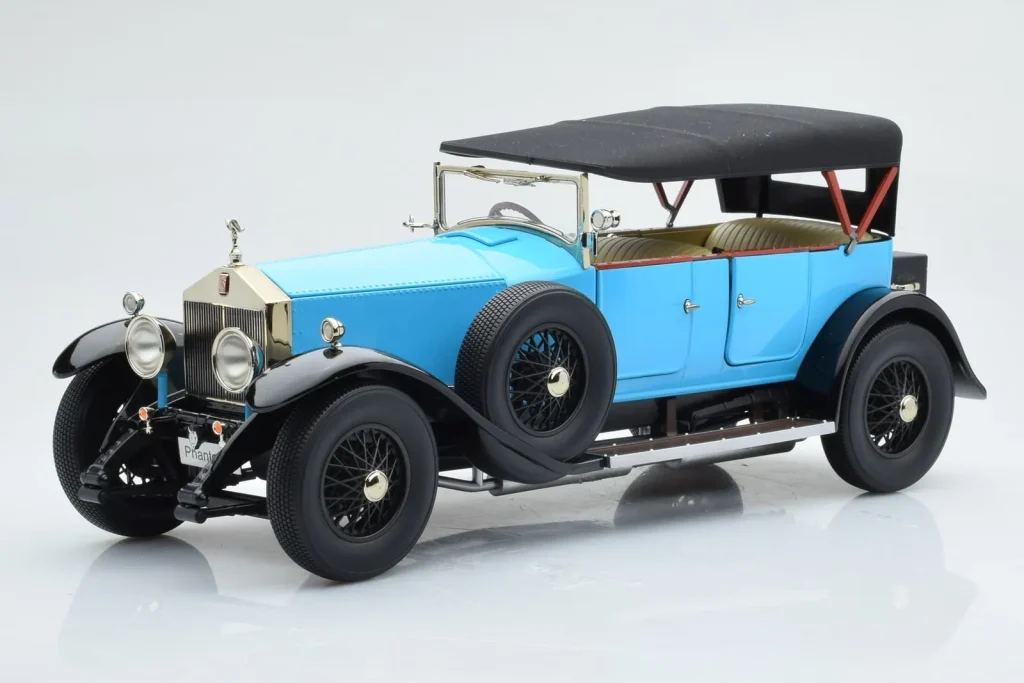 โมเดลรถ 1:18 Rolls-Royce Phantom I Cabriolet สีน้ำเงิน Kyosho