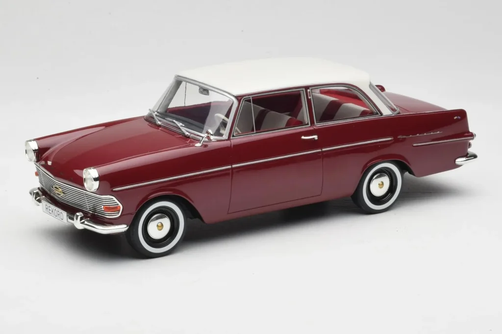 Model 1:18 Opel Rekord P2 Dark Red & White BoS Models