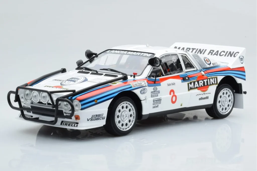 Model 1:18 Lancia 037 Martini #8 A. Bettega / M. Perissinot Safari Rally year 1985 Kyosho