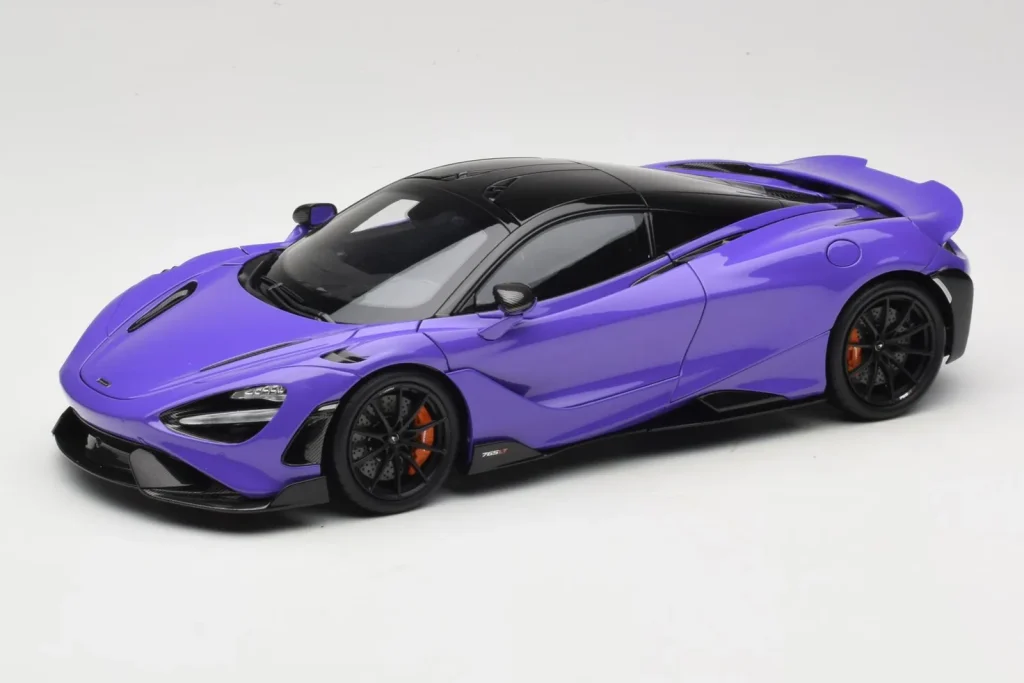 โมเดลรถ 1:18 McLaren 765LT สีม่วง HPD