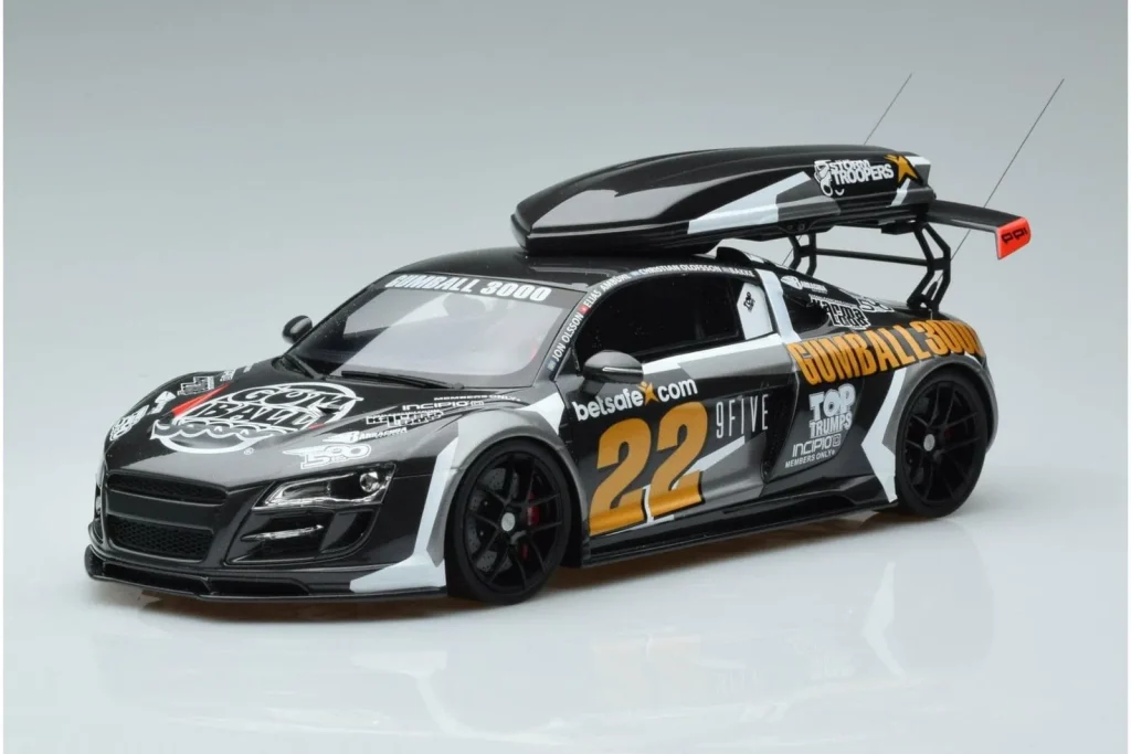车型 1:18 Audi R8 #22 Gumball 3000 年 2020 GT Spirit
